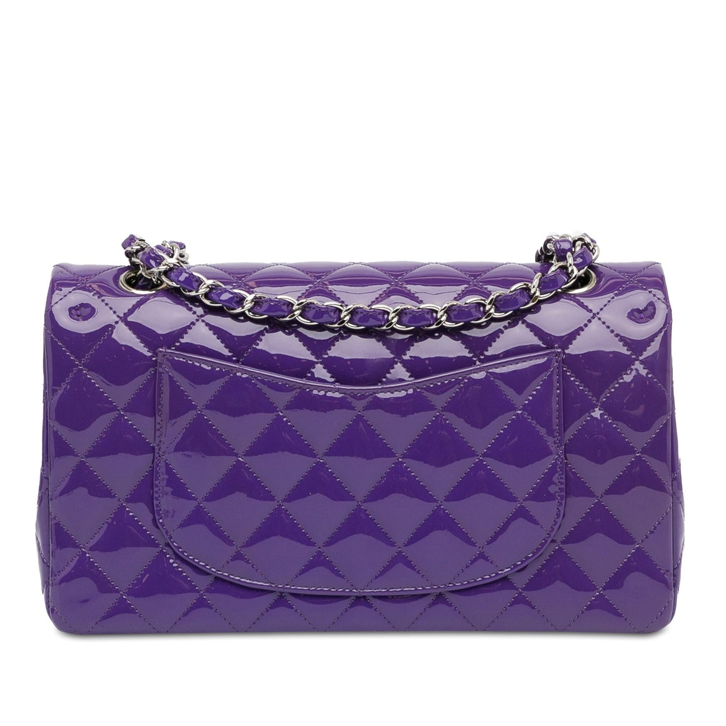 Luxury Chanel Medium Classic Patent Double Flap (SHG-pGzzwl)