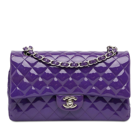 Luxury Chanel Medium Classic Patent Double Flap (SHG-pGzzwl)
