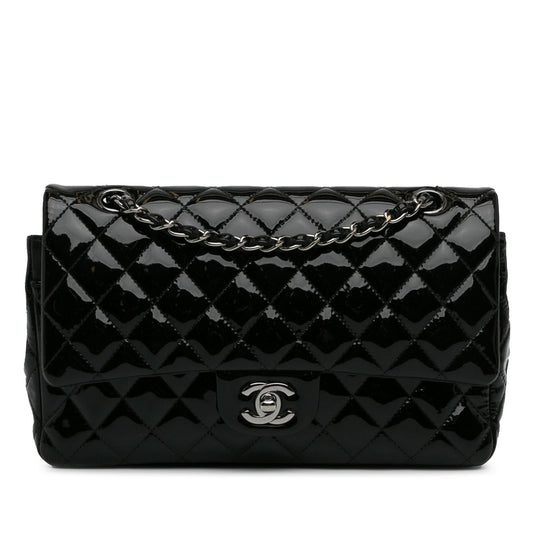 Luxury Chanel Medium Classic Patent Double Flap (SHG-cHqlRZ)