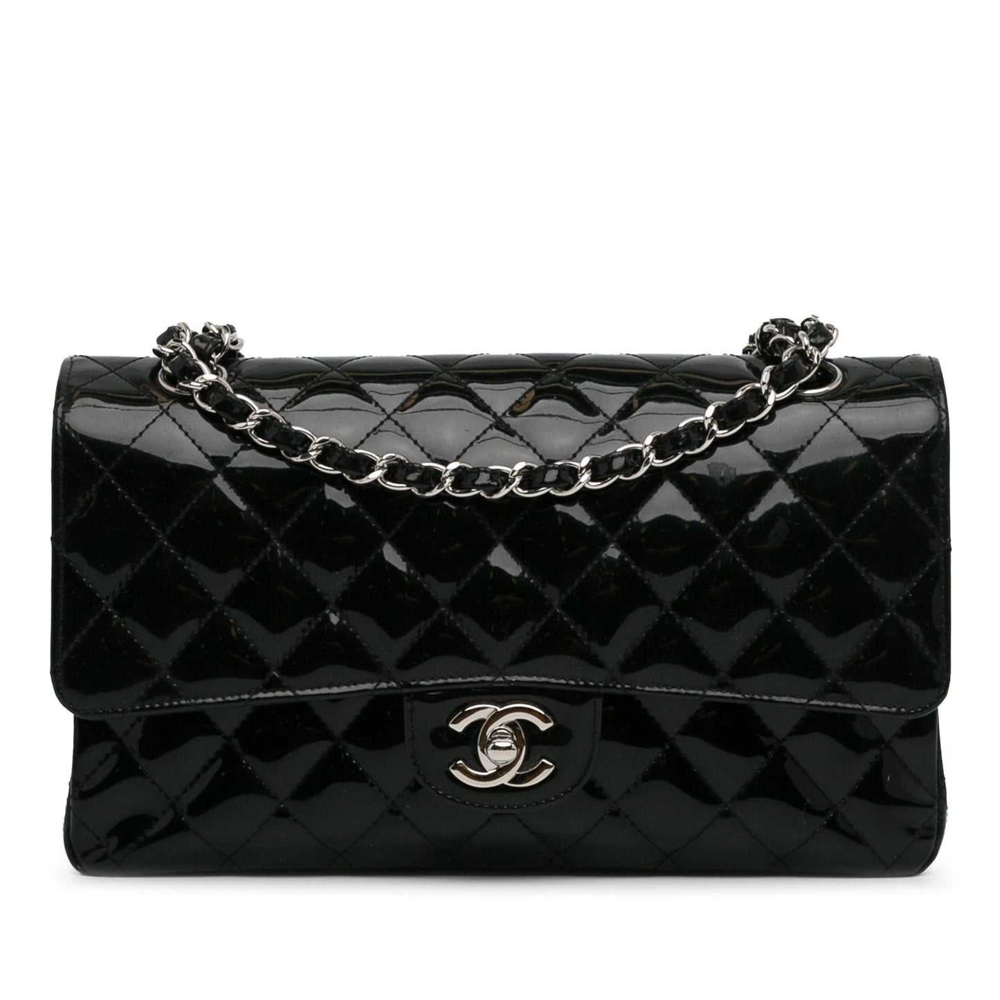 Luxury Chanel Medium Classic Patent Double Flap (SHG-ljczdp)