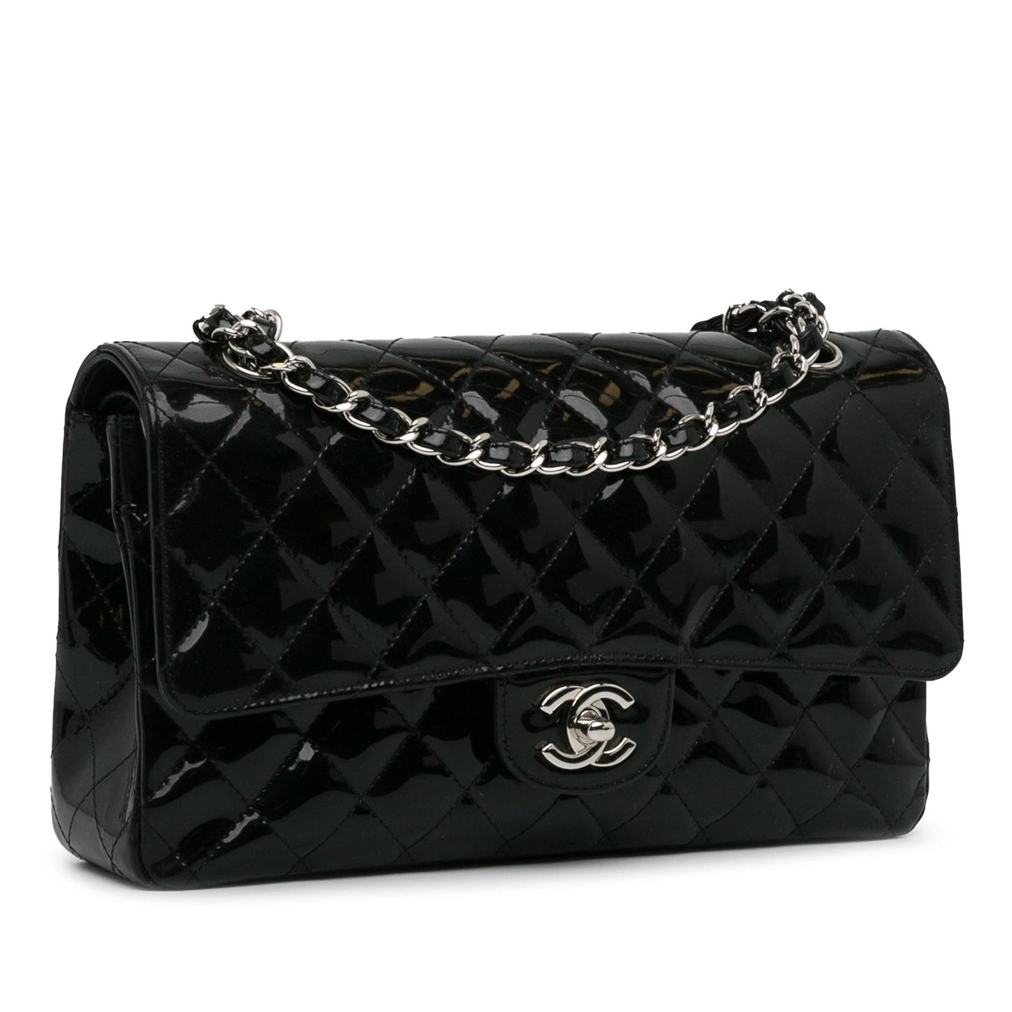 Luxury Chanel Medium Classic Patent Double Flap (SHG-ljczdp)