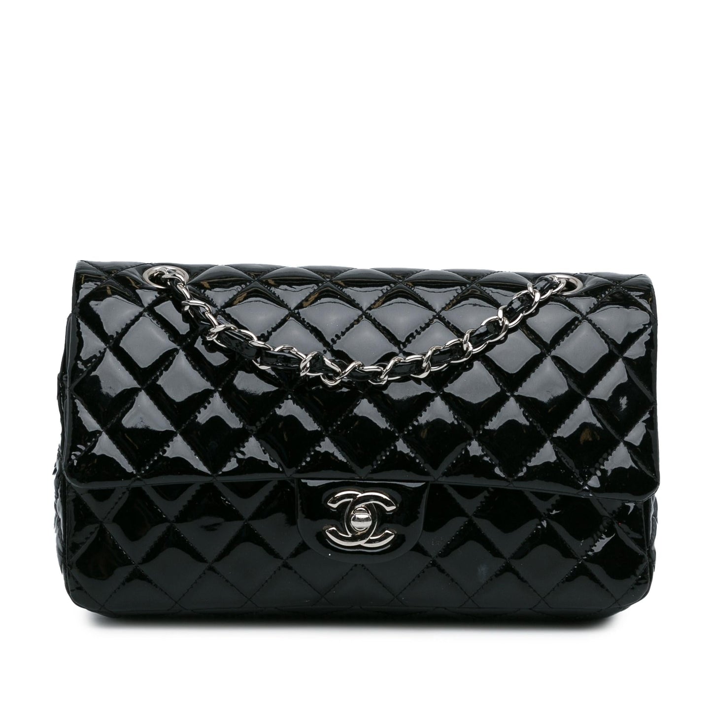 Luxury Chanel Medium Classic Patent Double Flap (SHG-RxvttZ)