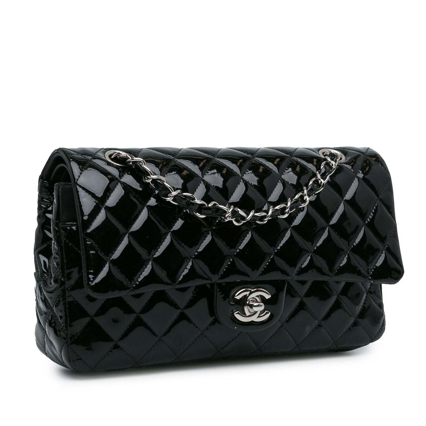 Luxury Chanel Medium Classic Patent Double Flap (SHG-RxvttZ)