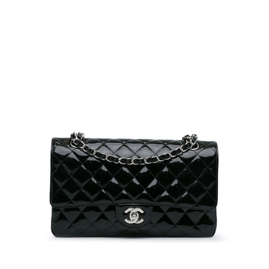 Luxury Chanel Medium Classic Patent Double Flap (SHG-YMfskG)