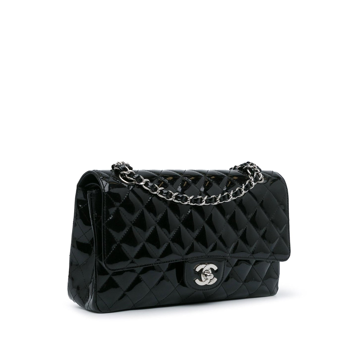 Luxury Chanel Medium Classic Patent Double Flap (SHG-YMfskG)