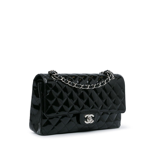 Luxury Chanel Medium Classic Patent Double Flap (SHG-YMfskG)