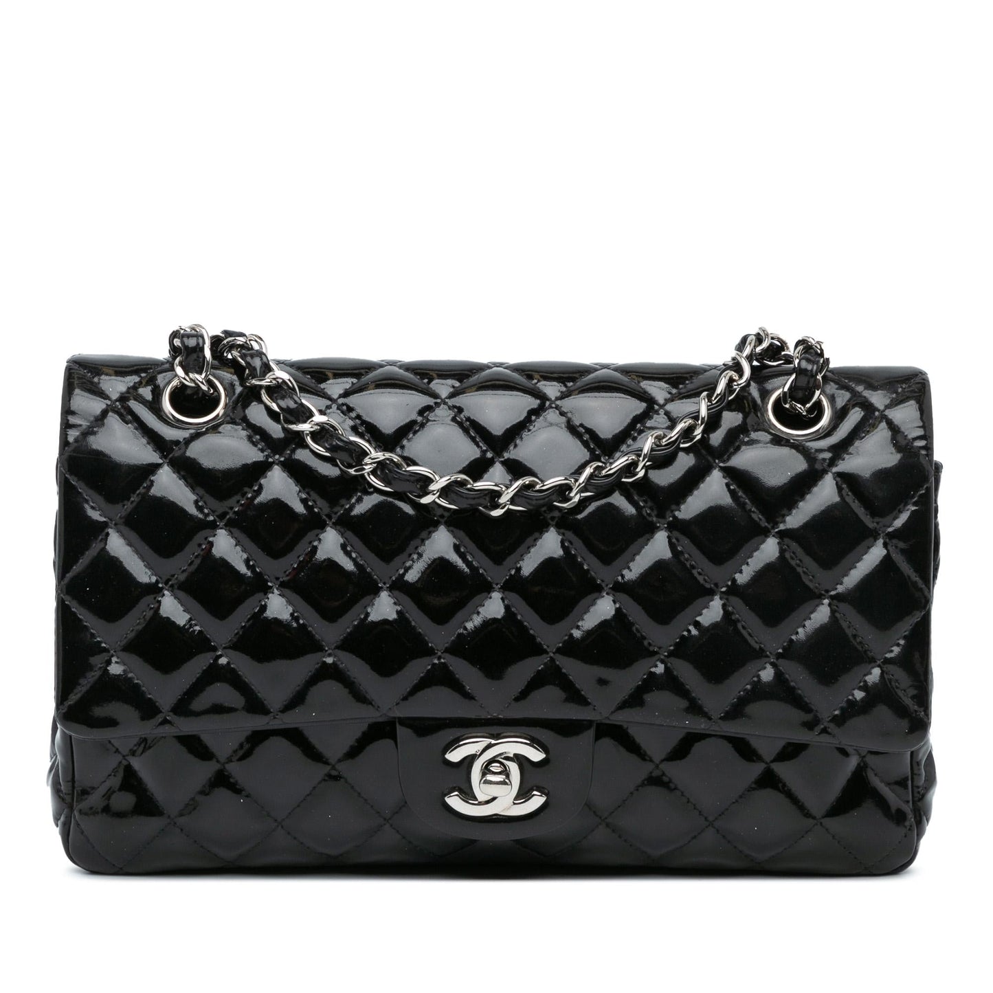 Luxury Chanel Medium Classic Patent Double Flap (SHG-dlmOm2)