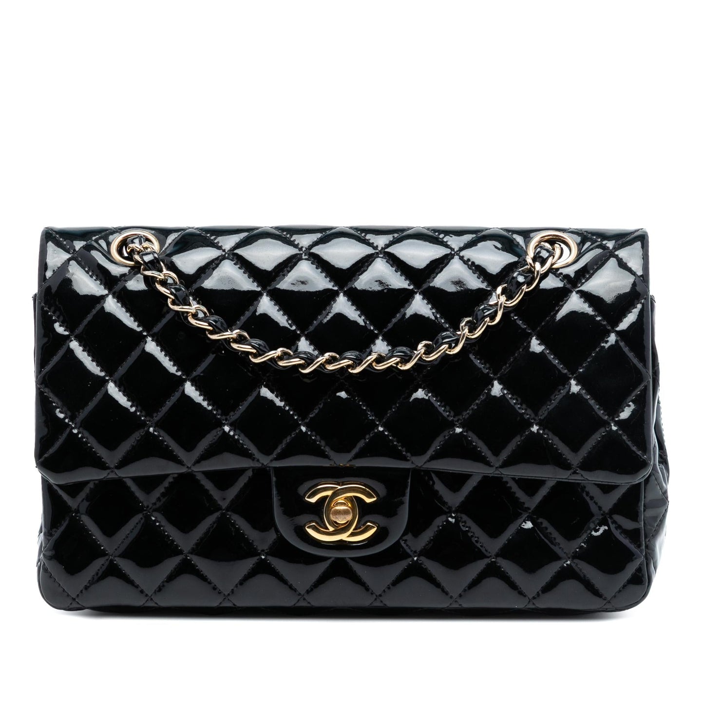 Chanel Medium Classic Patent Double Flap