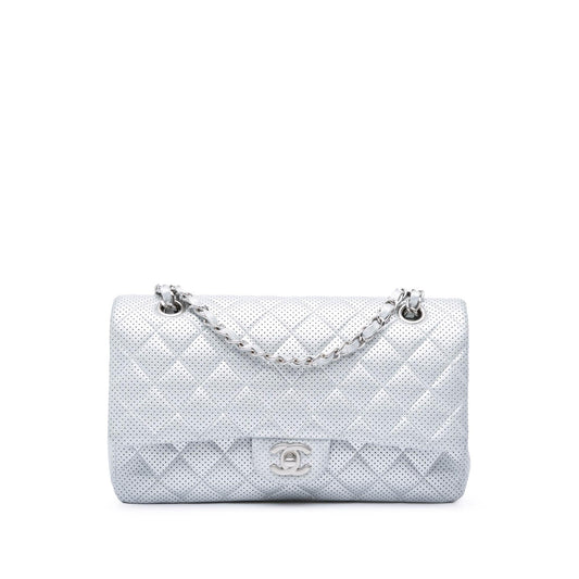 Chanel Medium Classic Perforated Lambskin Double Flap
