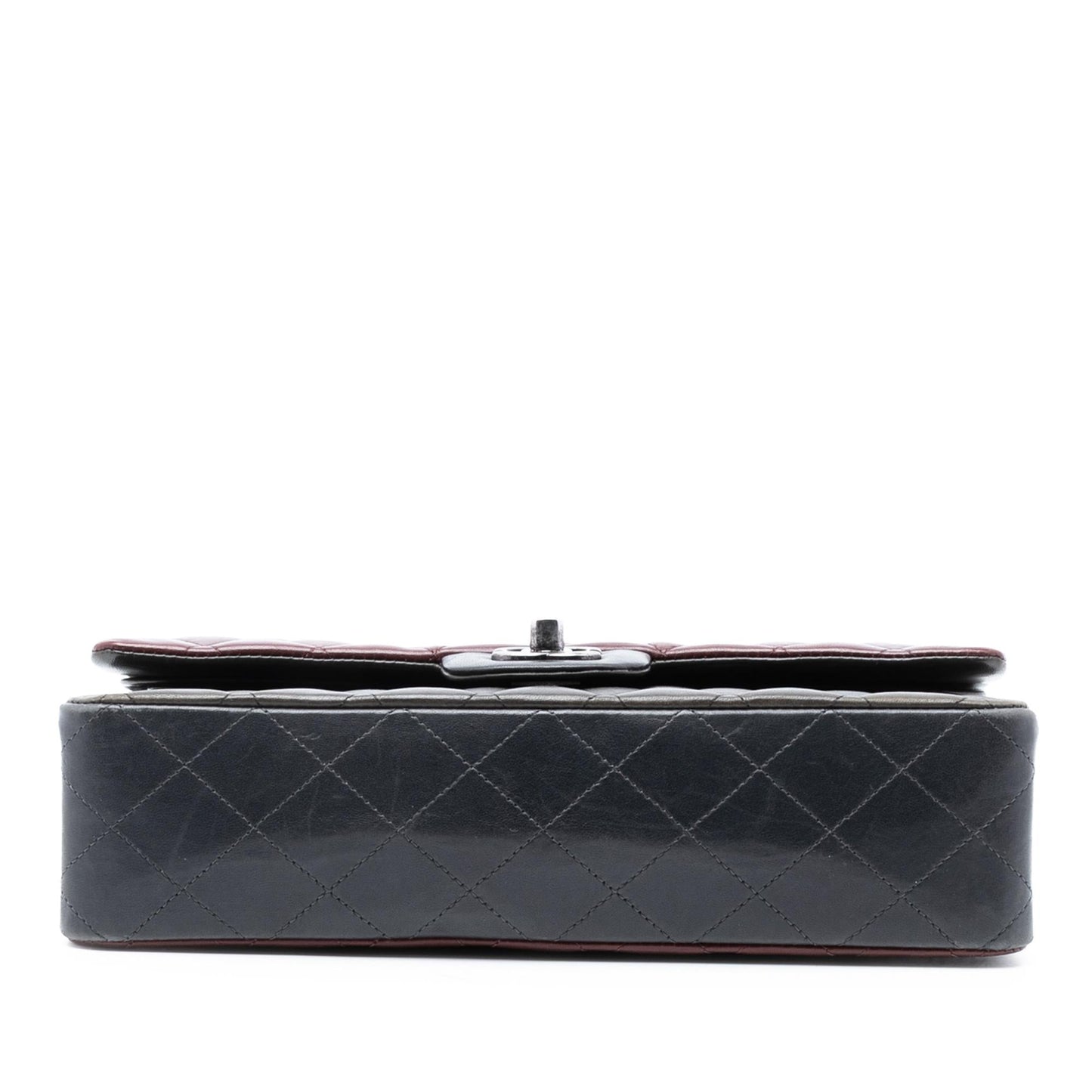 Chanel Medium Classic Tricolor Lambskin Double Flap
