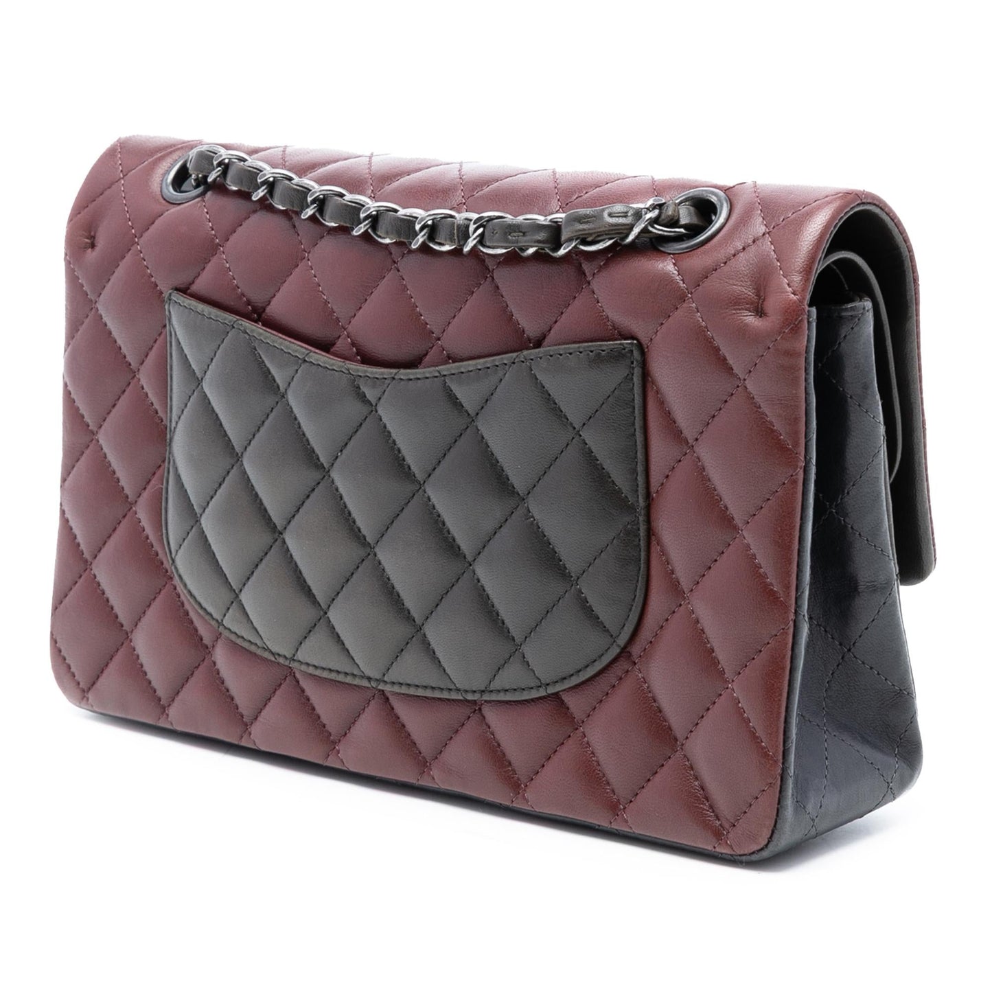 Chanel Medium Classic Tricolor Lambskin Double Flap