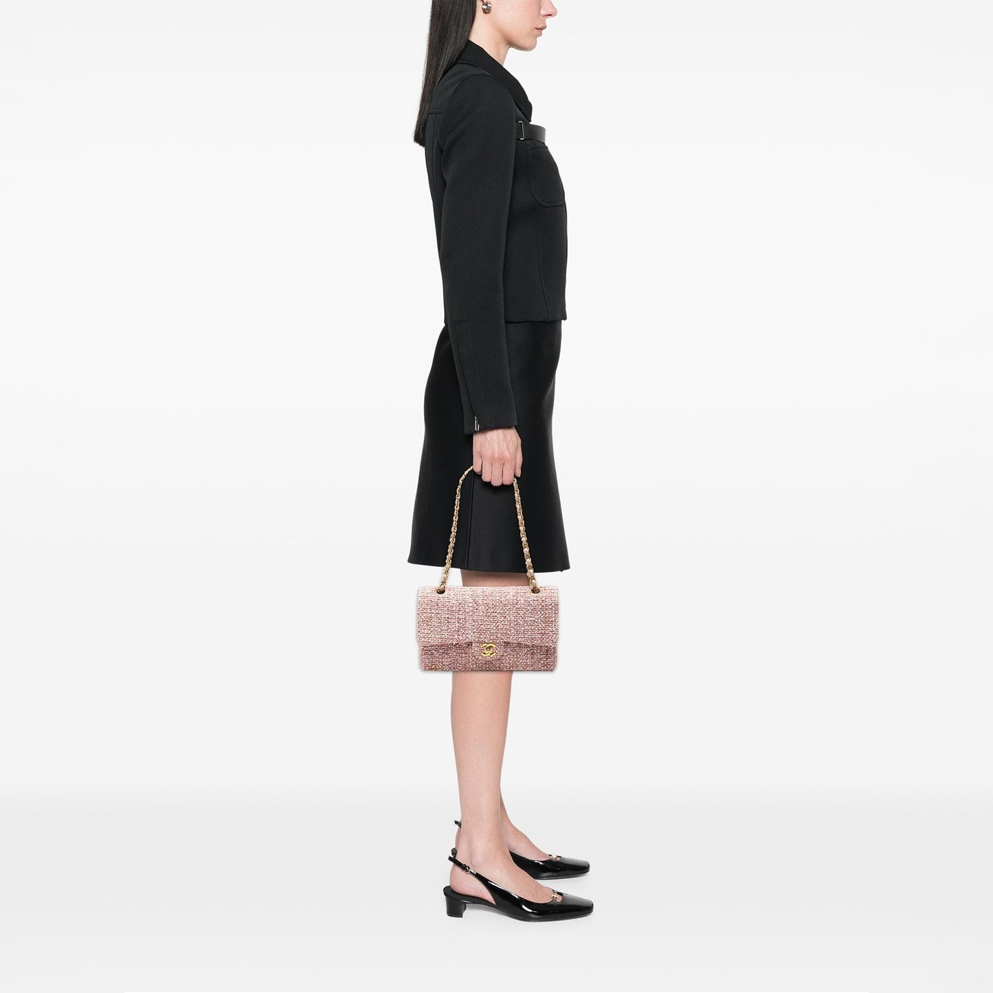 Chanel Medium Classic Tweed Double Flap