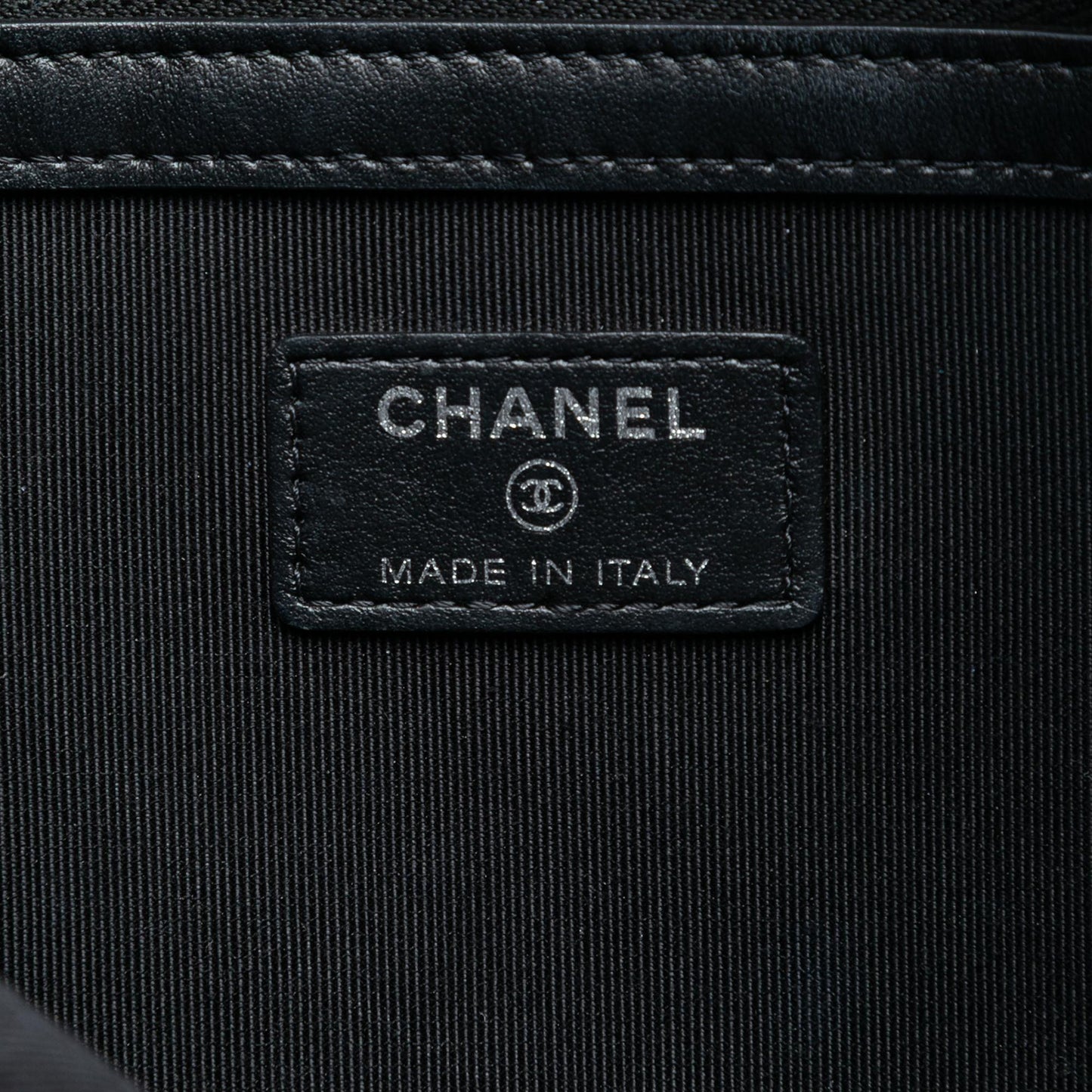 Chanel Medium Croc Embossed Calfskin Gabrielle Cosmetic Case