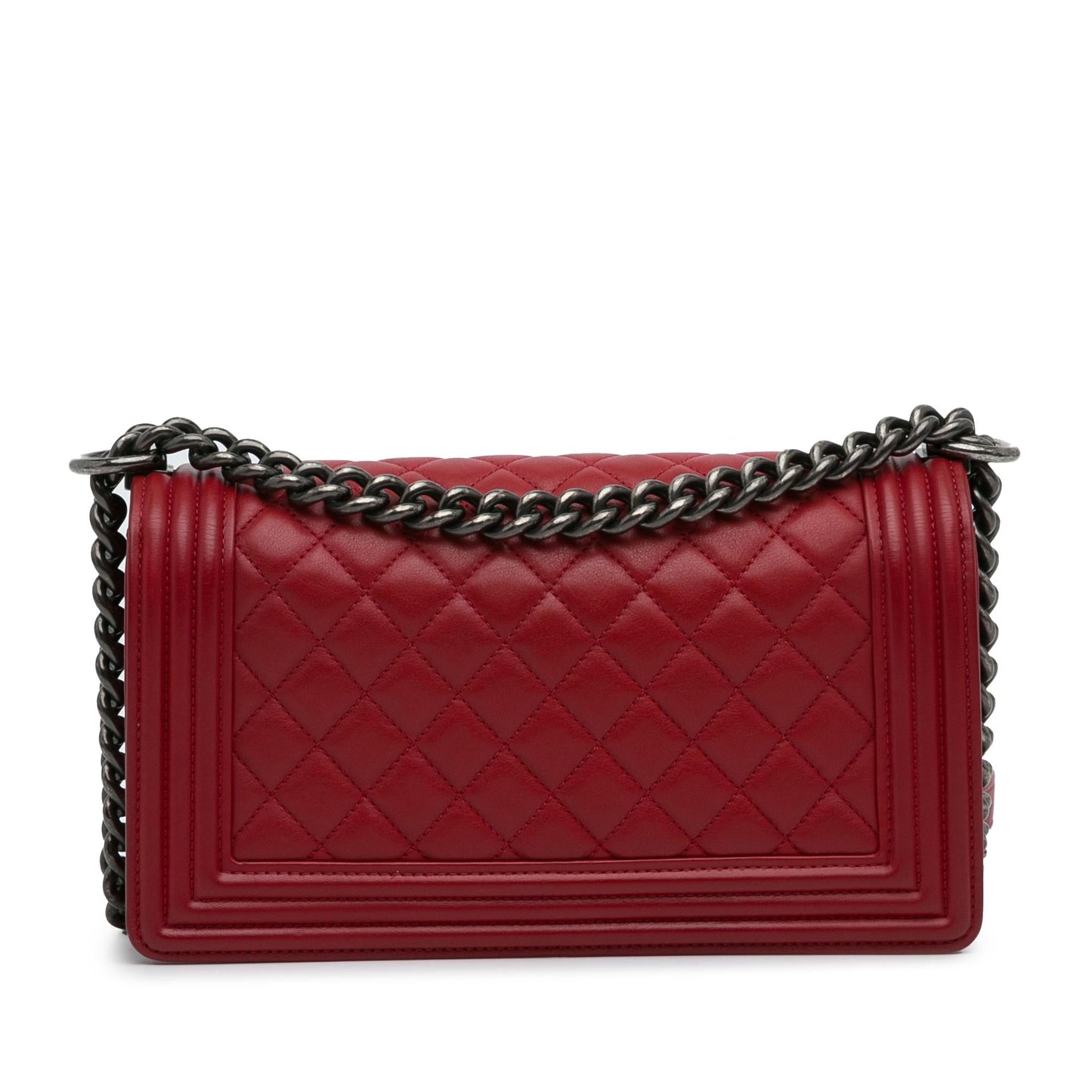 Chanel Medium Lambskin Boy Flap Bag (SHG-HGvn58)