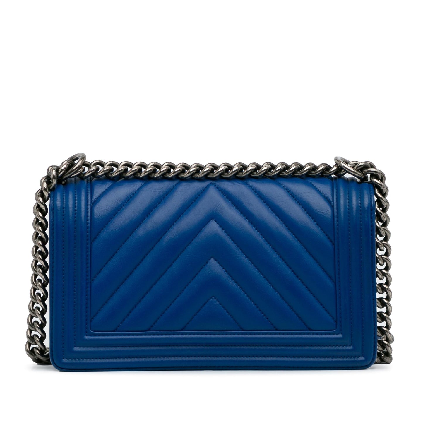 Chanel Medium Lambskin Chevron Boy Flap