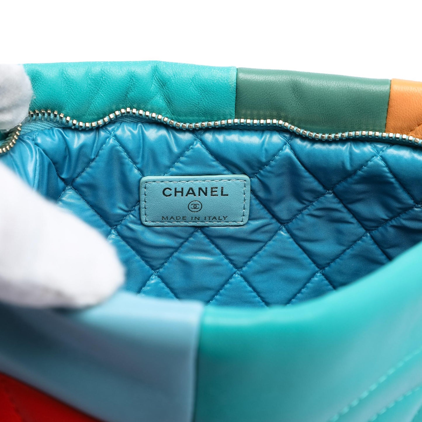 Chanel Medium Lambskin Colorblock Patchwork O Case