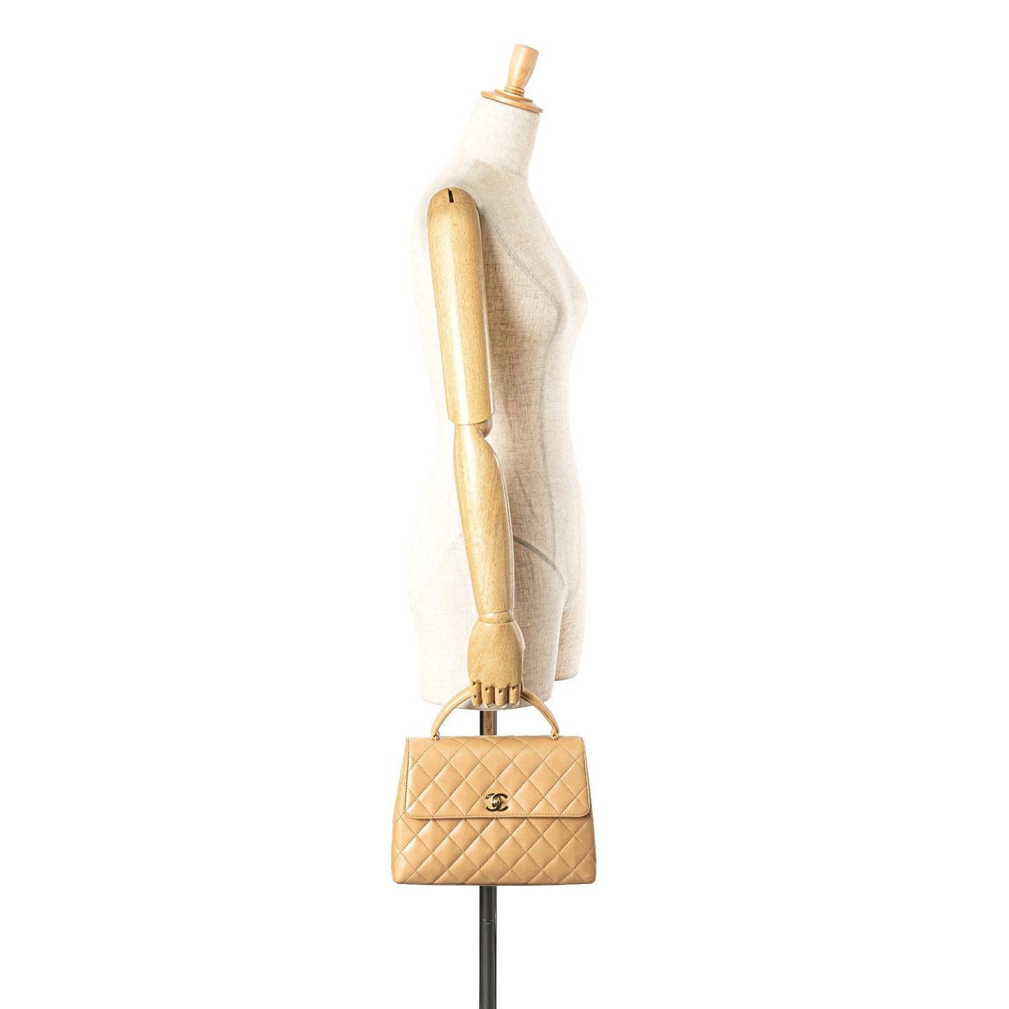 Chanel Medium Lambskin Kelly Top Handle Bag