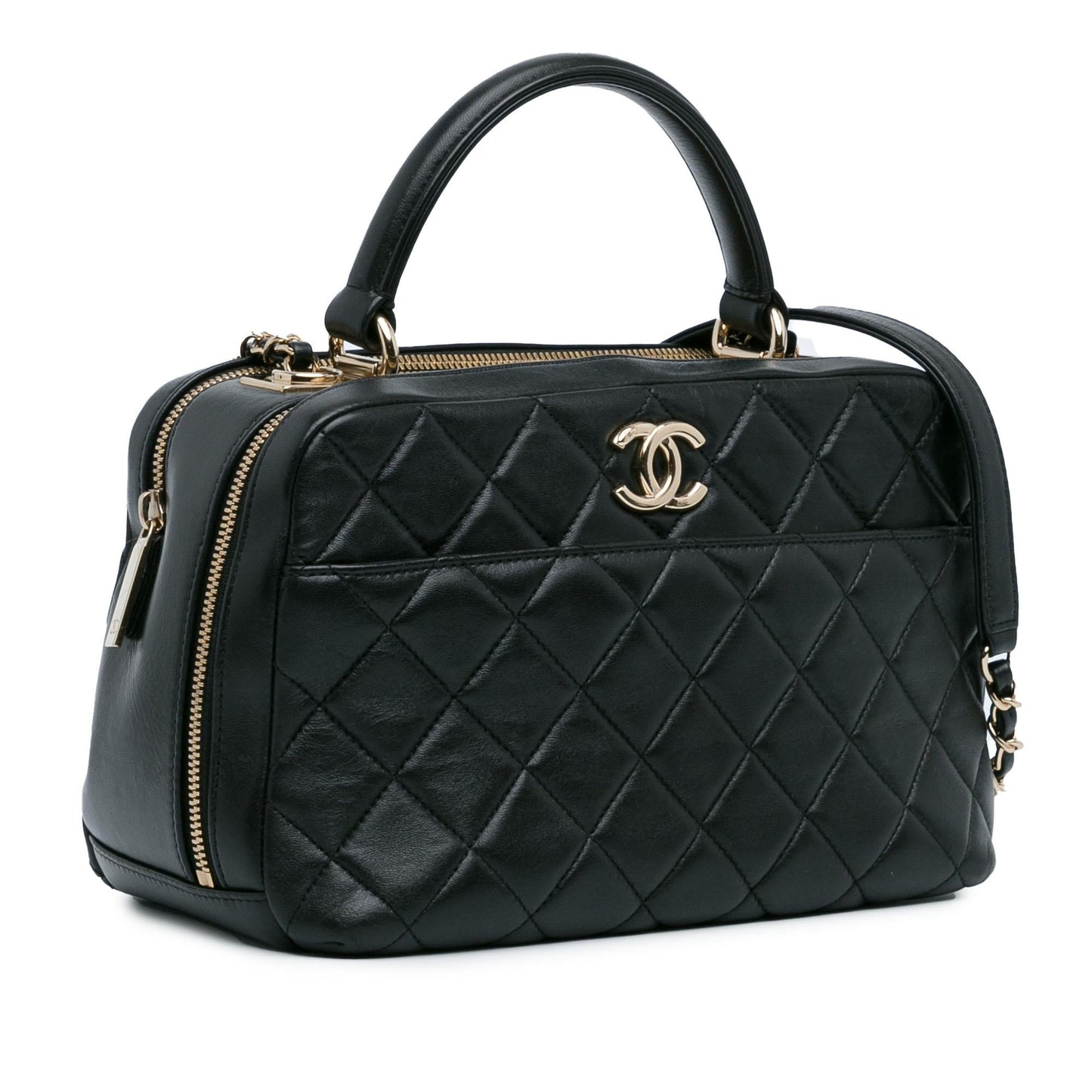 Chanel Medium Lambskin Trendy CC Bowling Bag (SHG-6zNdDE)