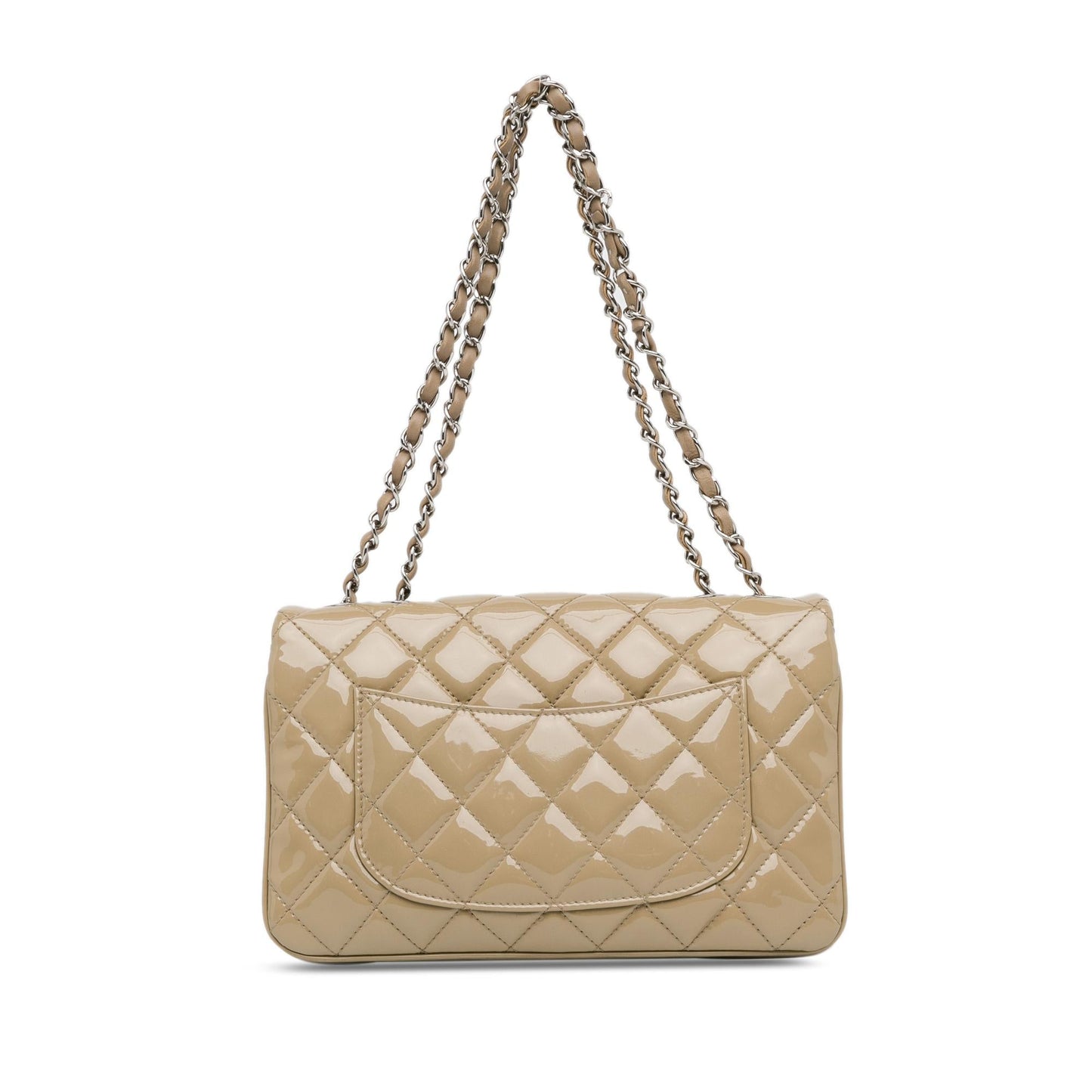 Luxury Chanel Medium Patent 3 Accordion Flap (SHG-8ZGroo)