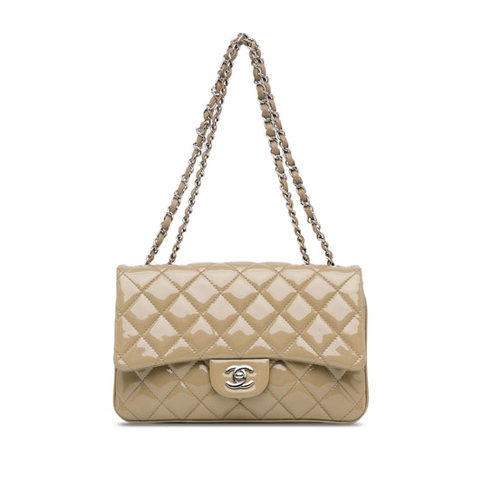 Luxury Chanel Medium Patent 3 Accordion Flap (SHG-8ZGroo)
