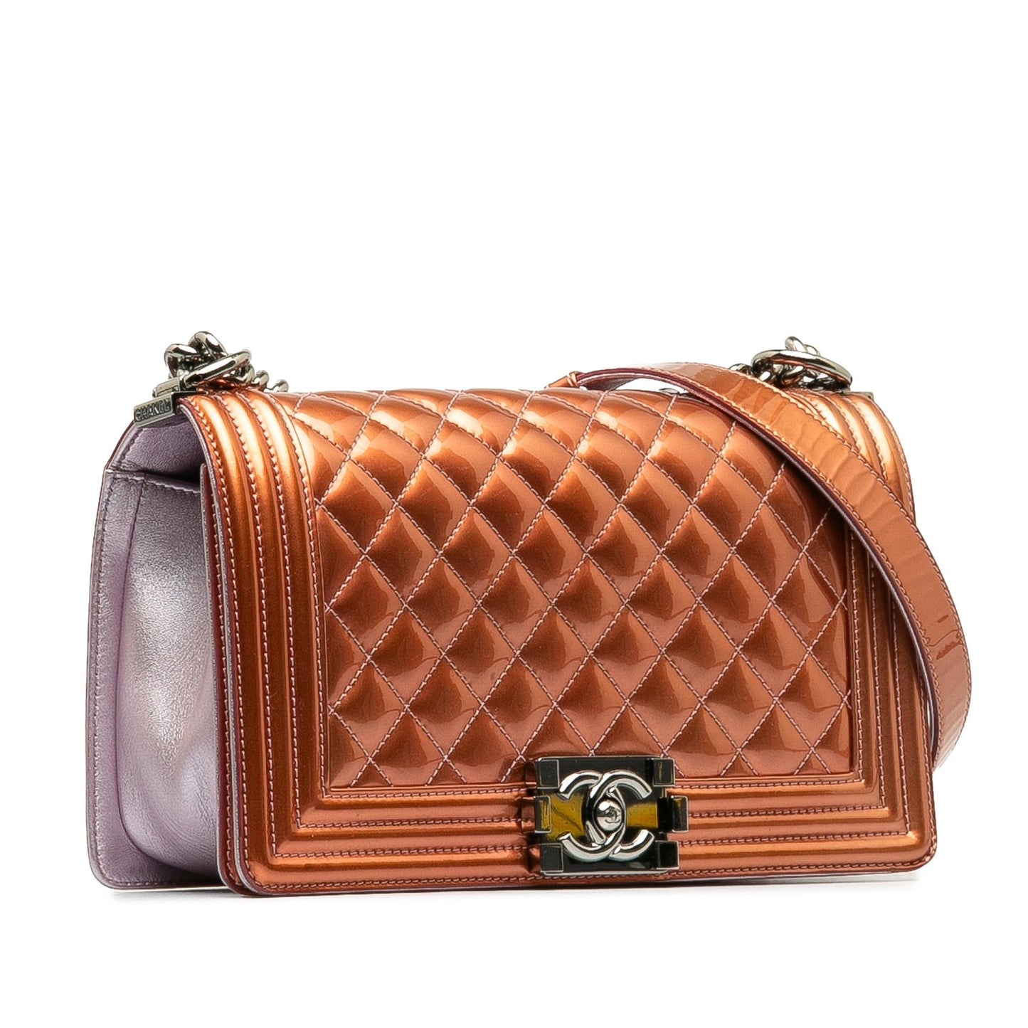 Luxury Chanel Medium Patent Boy Flap Bag (SHG-XjO8UR)