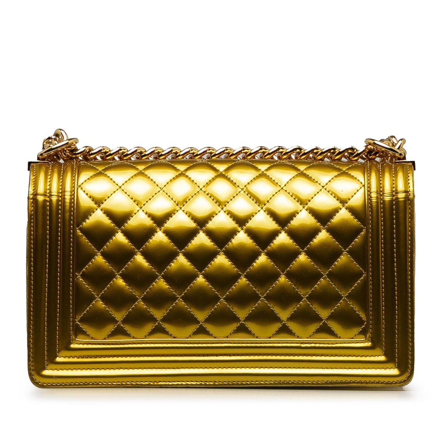 Luxury Chanel Medium Patent Boy Flap Bag (SHG-a2PhMm)