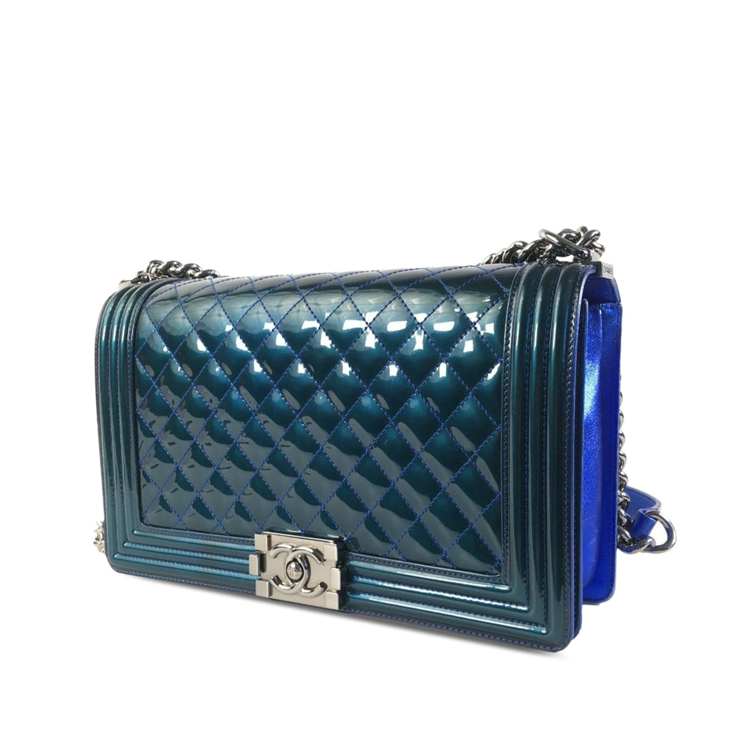 Luxury Chanel Medium Patent Boy Flap (SHG-uR2EFs)