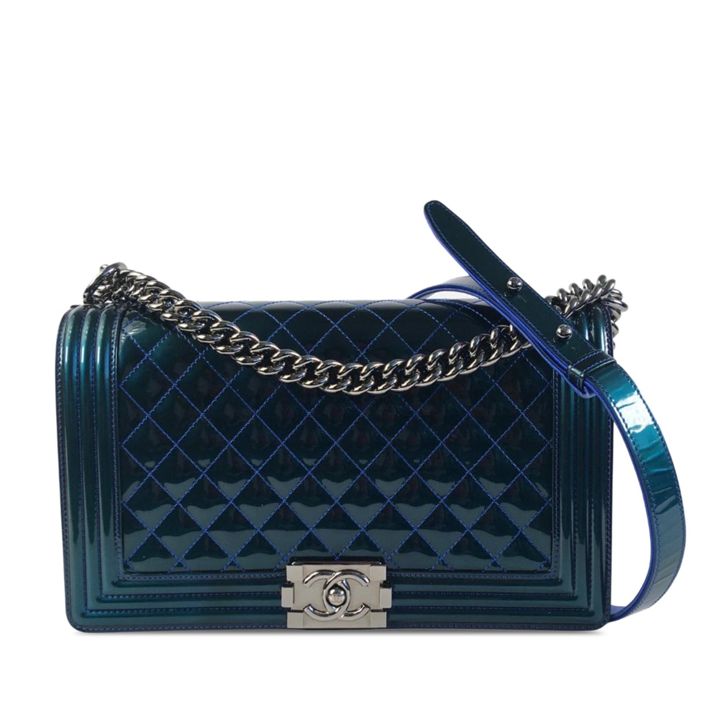 Luxury Chanel Medium Patent Boy Flap (SHG-uR2EFs)