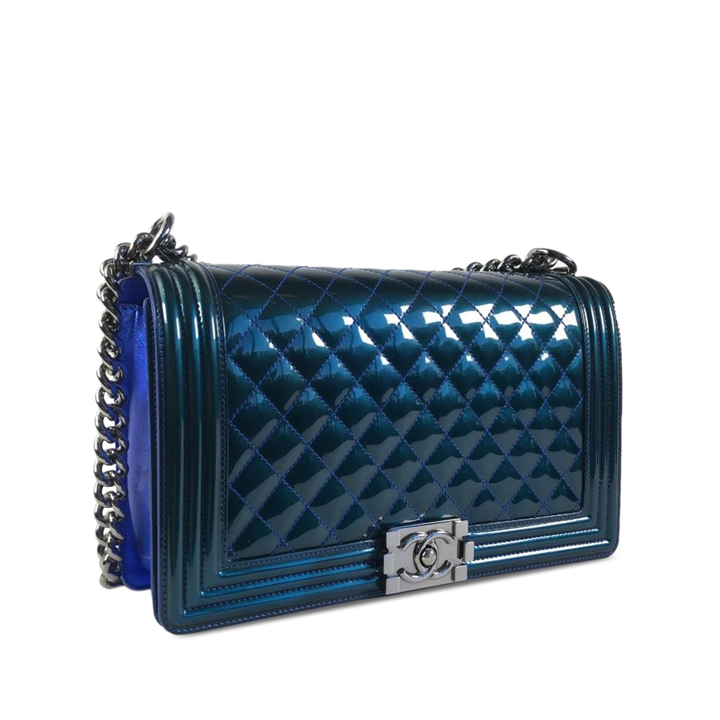 Luxury Chanel Medium Patent Boy Flap (SHG-uR2EFs)
