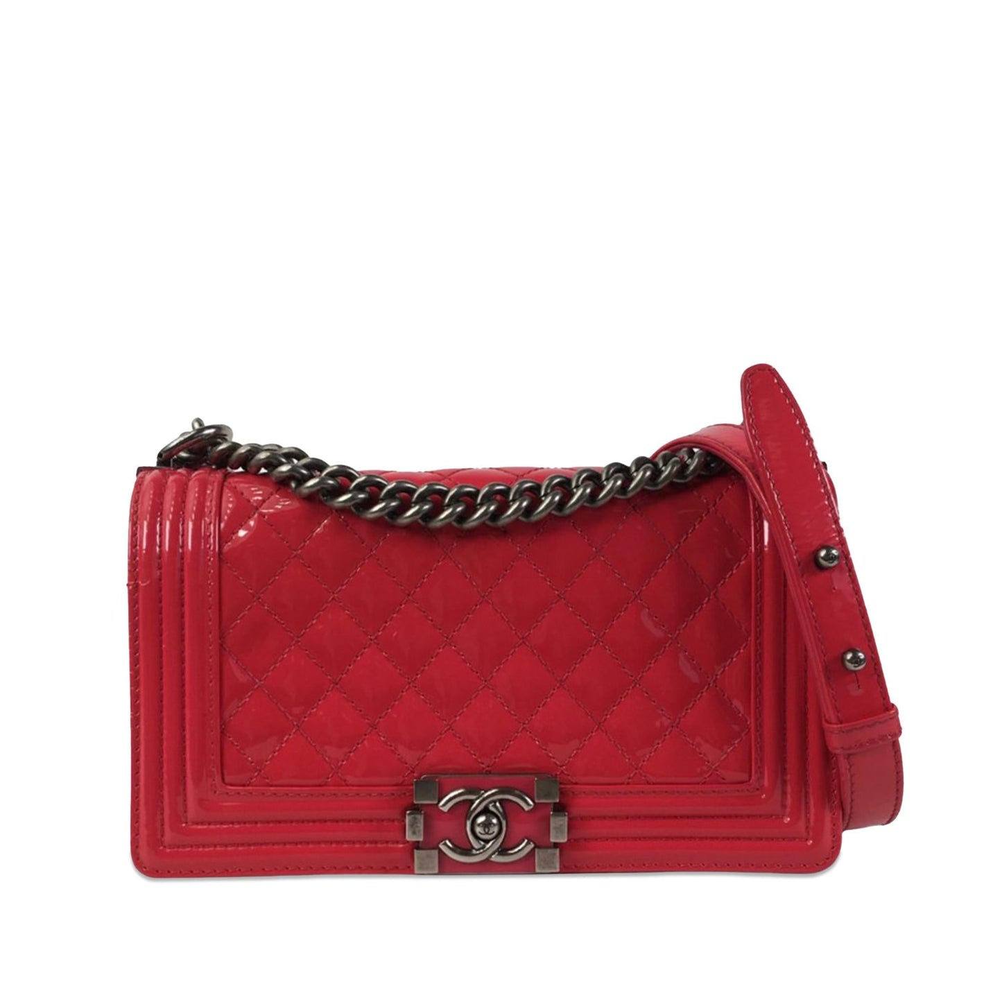 Luxury Chanel Medium Patent Boy Flap (SHG-Q9F2oG)