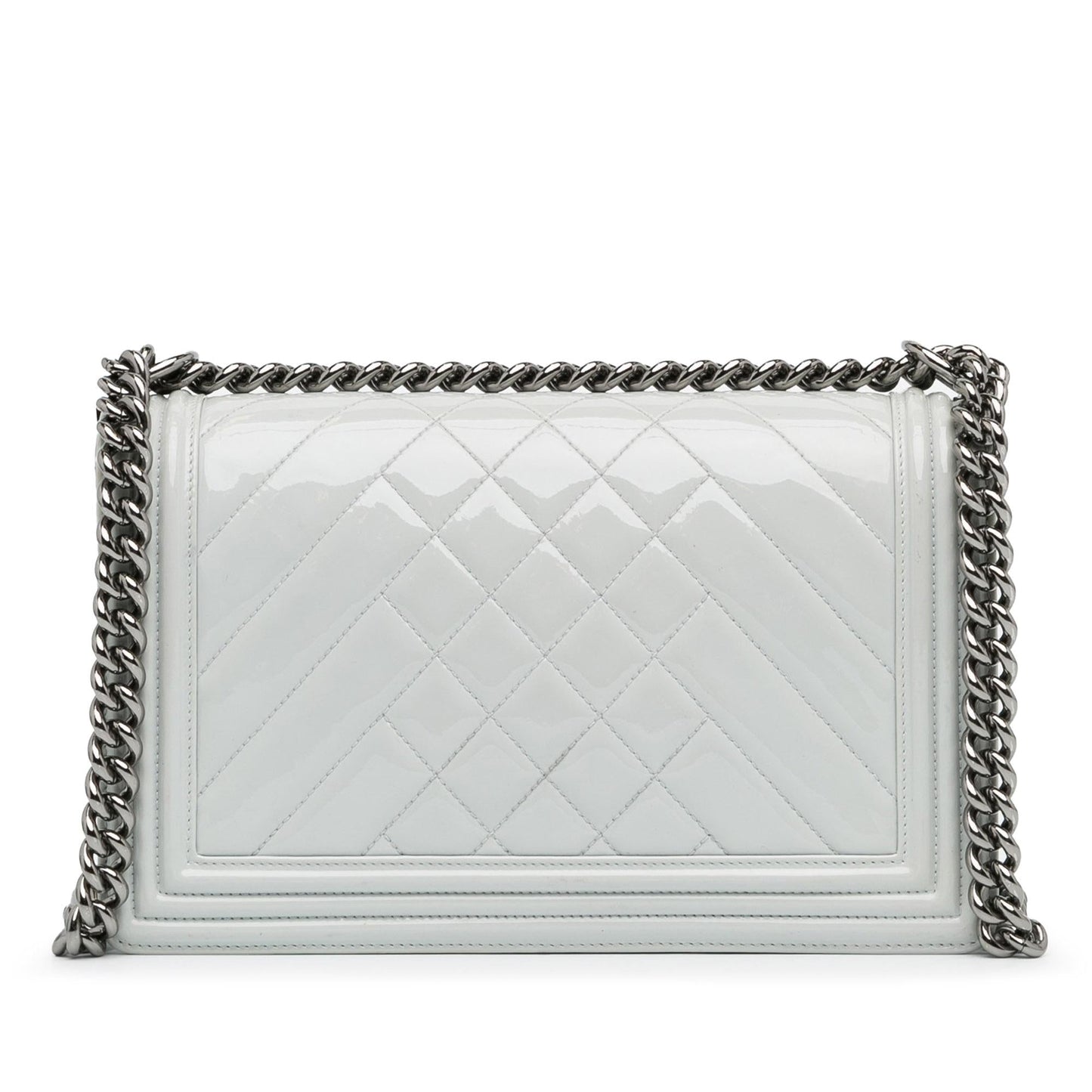 Luxury Chanel Medium Patent Boy Flap (SHG-xNr2HC)