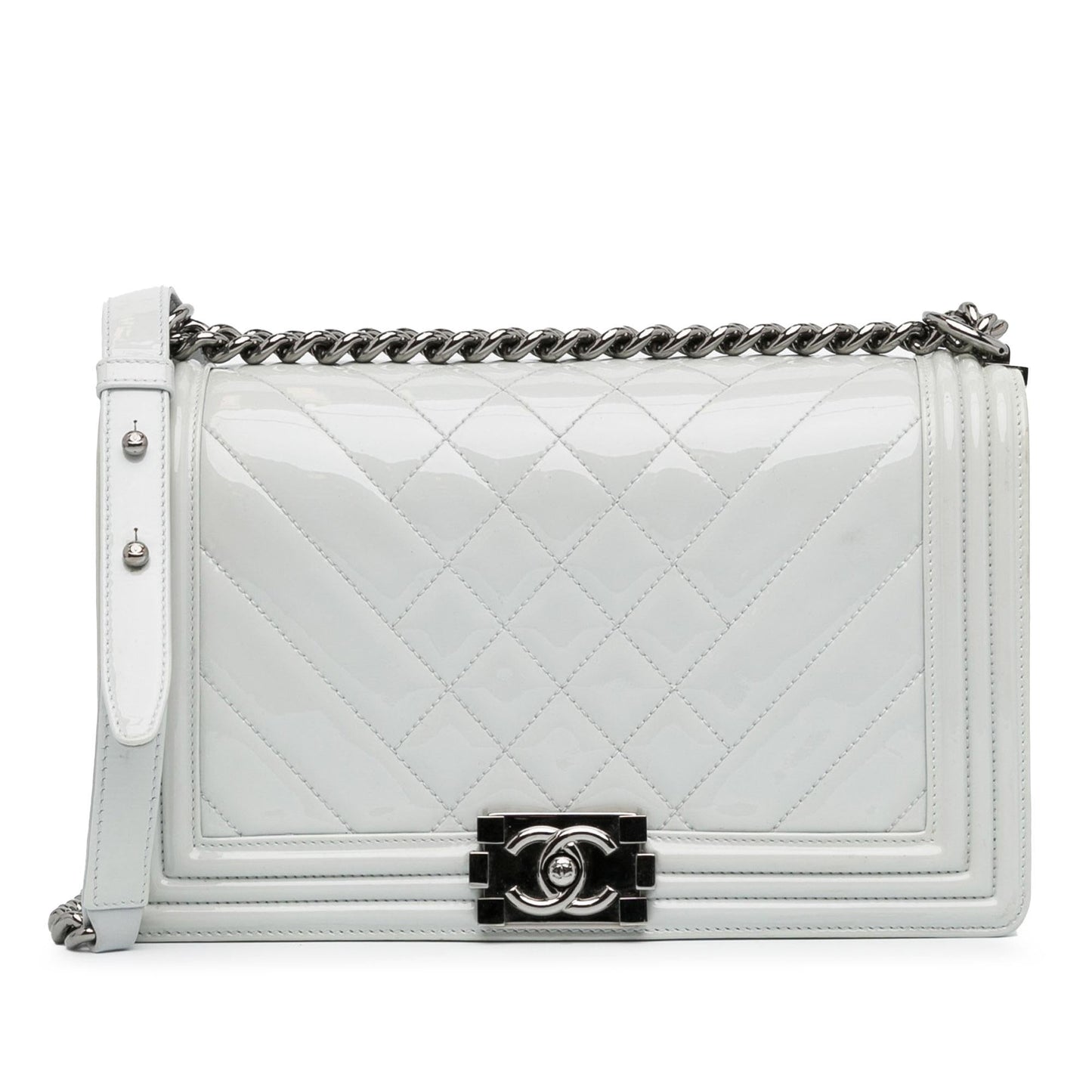 Luxury Chanel Medium Patent Boy Flap (SHG-C0XBaJ)
