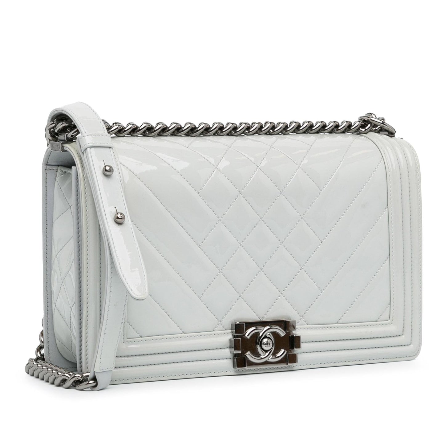 Luxury Chanel Medium Patent Boy Flap (SHG-C0XBaJ)