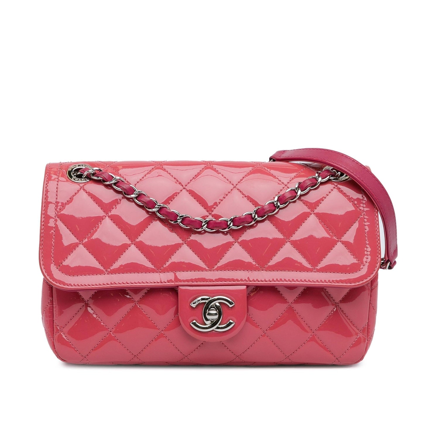 Luxury Chanel Medium Patent Coco Shine Flap (SHG-nPn5nJ)