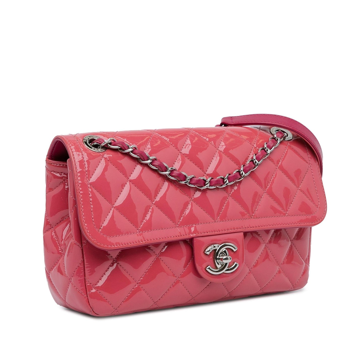Luxury Chanel Medium Patent Coco Shine Flap (SHG-nPn5nJ)