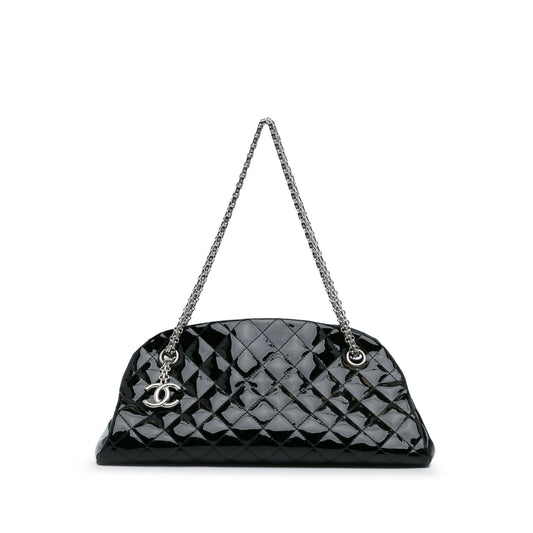 Luxury Chanel Medium Patent Just Mademoiselle Shoulder Bag (SHG-IKOedq)