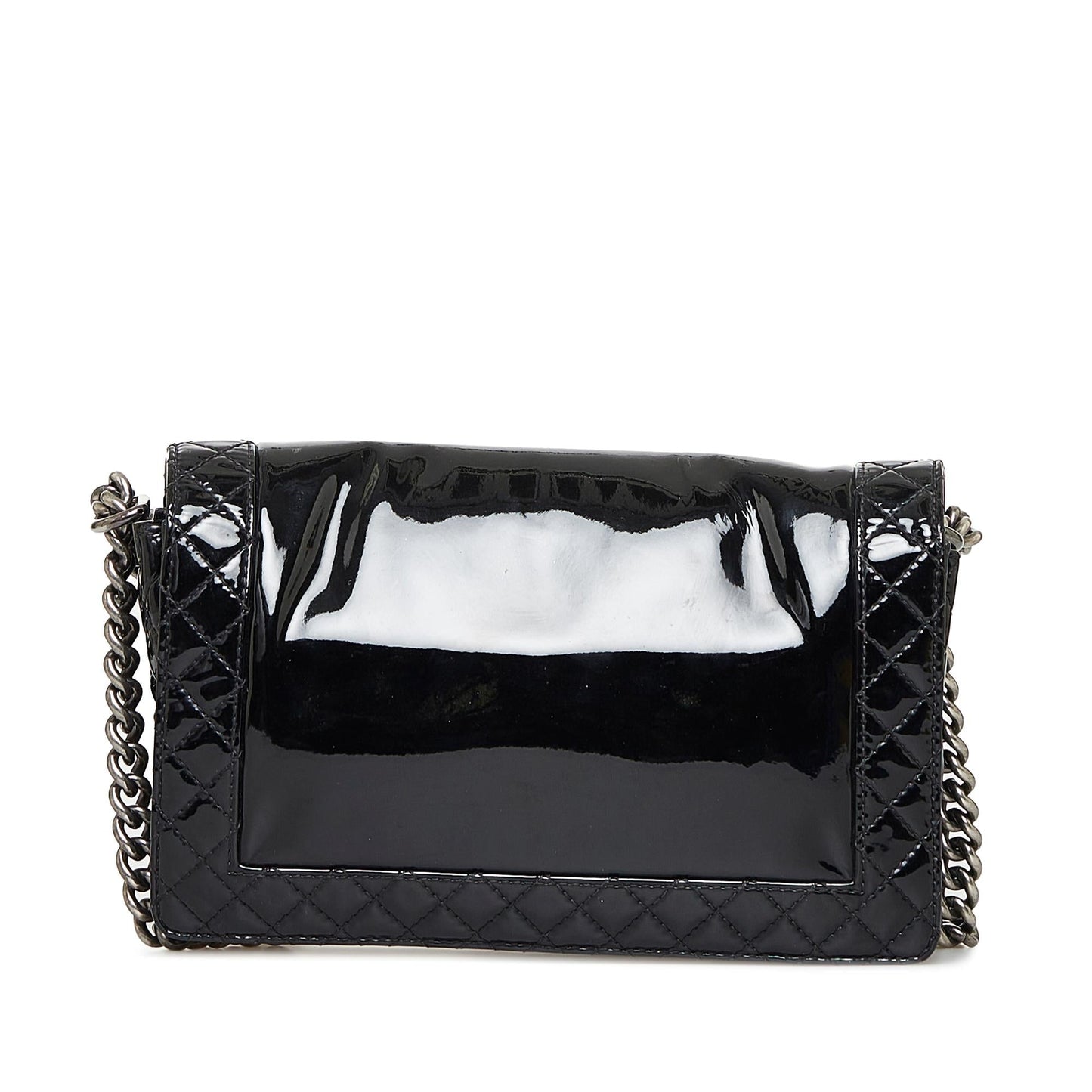 Luxury Chanel Medium Patent Reverso Boy Flap (SHG-uvsh6E)
