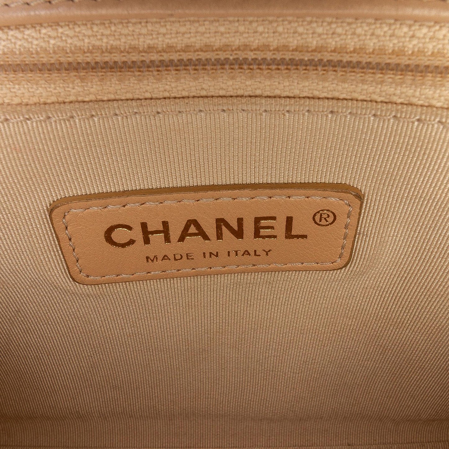 Chanel Medium Quilted Calfskin Label Click Flap