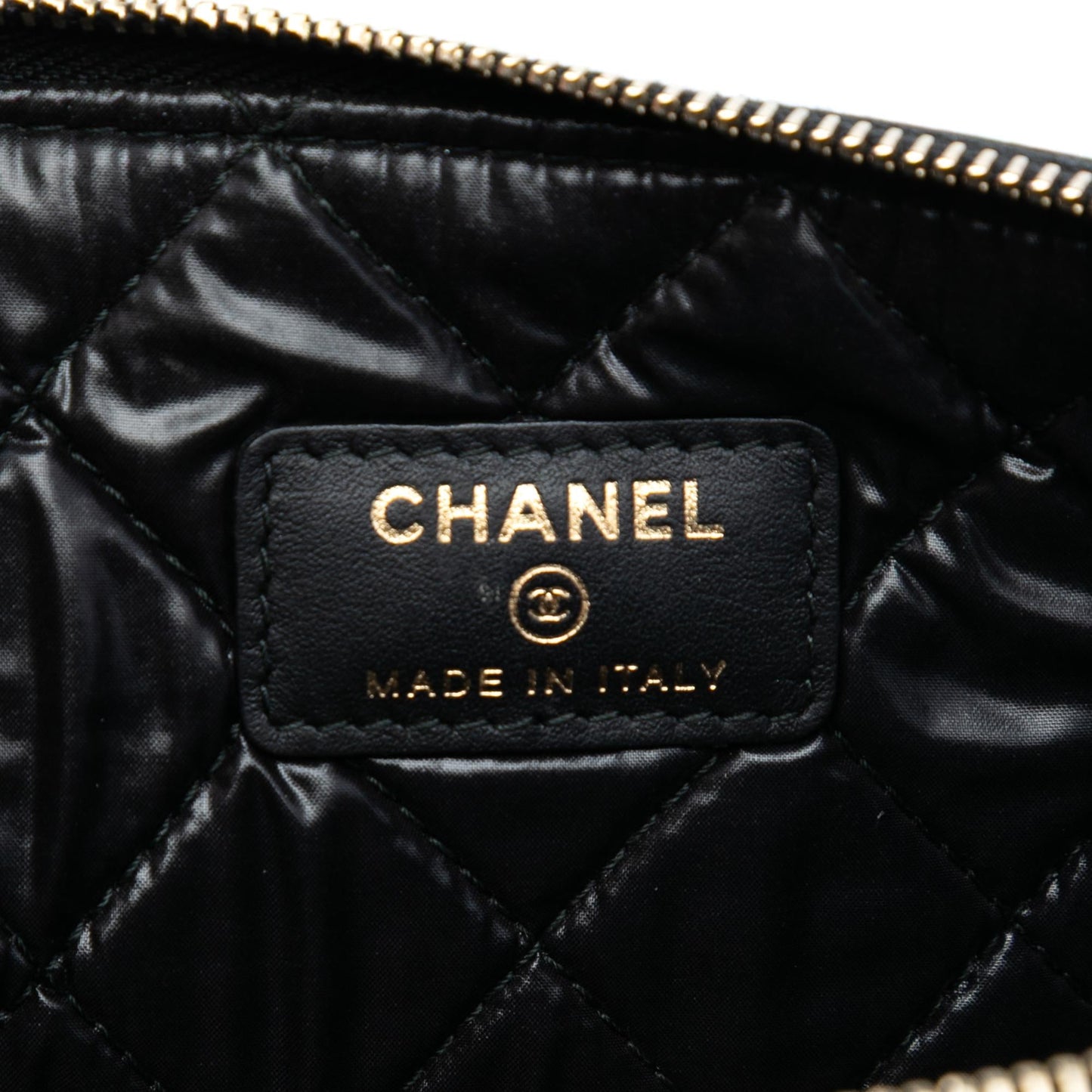 Chanel Medium Quilted Caviar Boy O Case Clutch