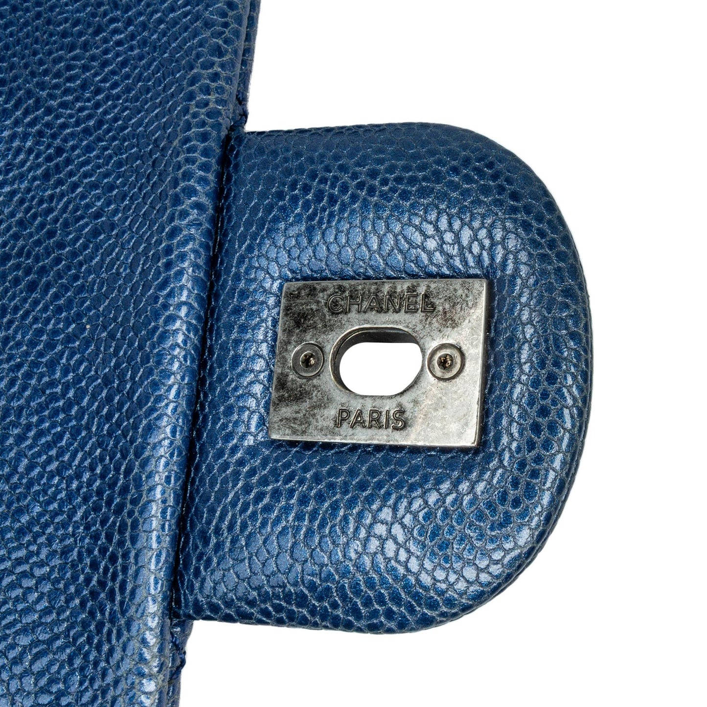 Chanel Medium Quilted Iridescent Caviar Easy Flap