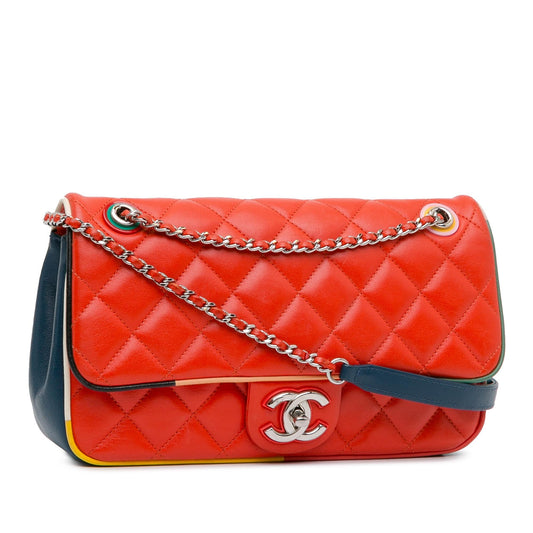 Chanel Medium Quilted Lambskin Cuba Color Flap (SHG-Knms3N)