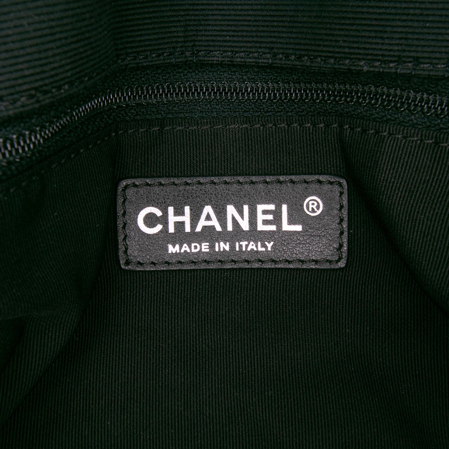 Chanel Medium Quilted Lambskin Grosgrain Two Tone Flap
