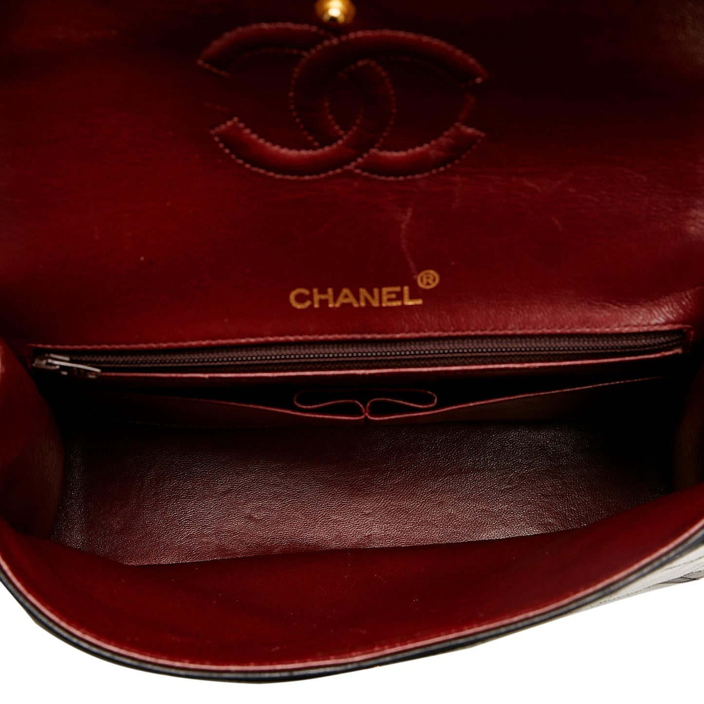 Chanel Medium Tall Classic Lambskin Double Flap (SHG-mGpVGD)