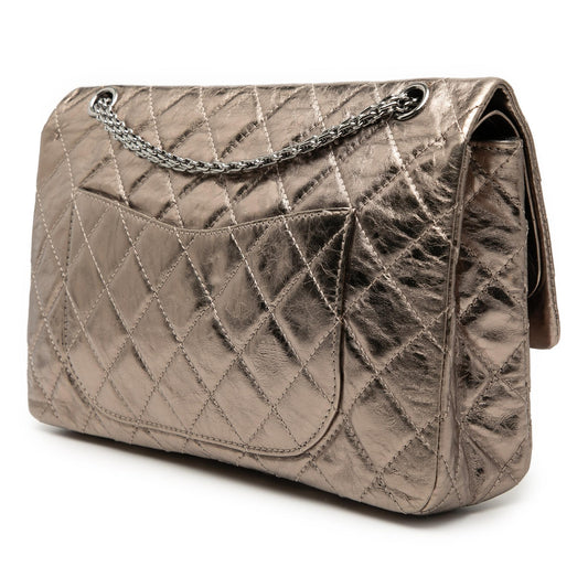 Chanel Metallic Aged Calfskin Reissue 2.55 Double Flap 227