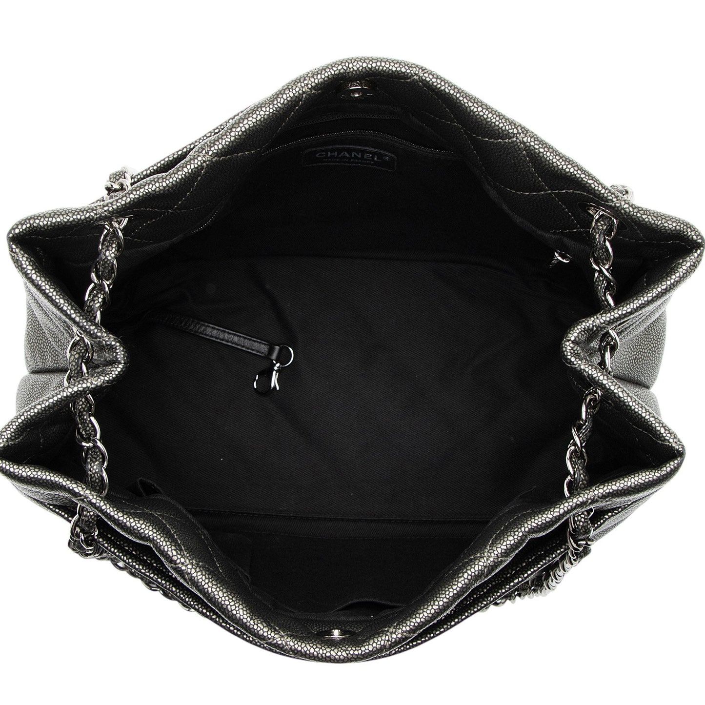 Chanel Metallic Caviar Leather Timeless CC Soft Tote