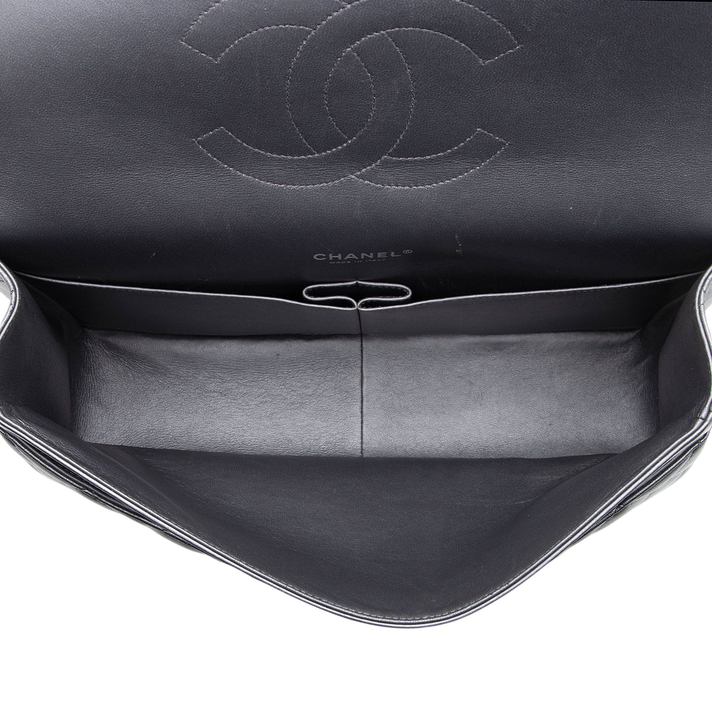Chanel Metallic Lambskin Classic Maxi Double Flap Bag
