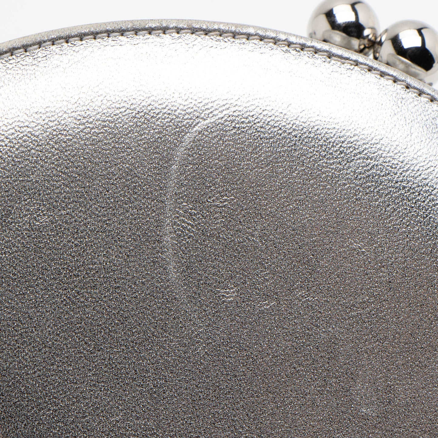 Chanel Metallic Lambskin Patent Leather Double Circle Clutch