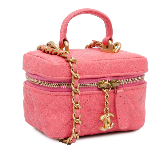 Chanel Micro Caviar Chain Vanity Bag