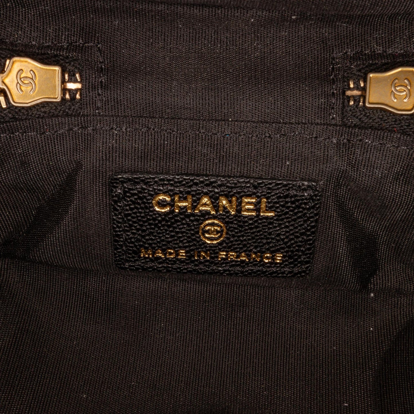 Chanel Micro Caviar Vanity Case with Chain