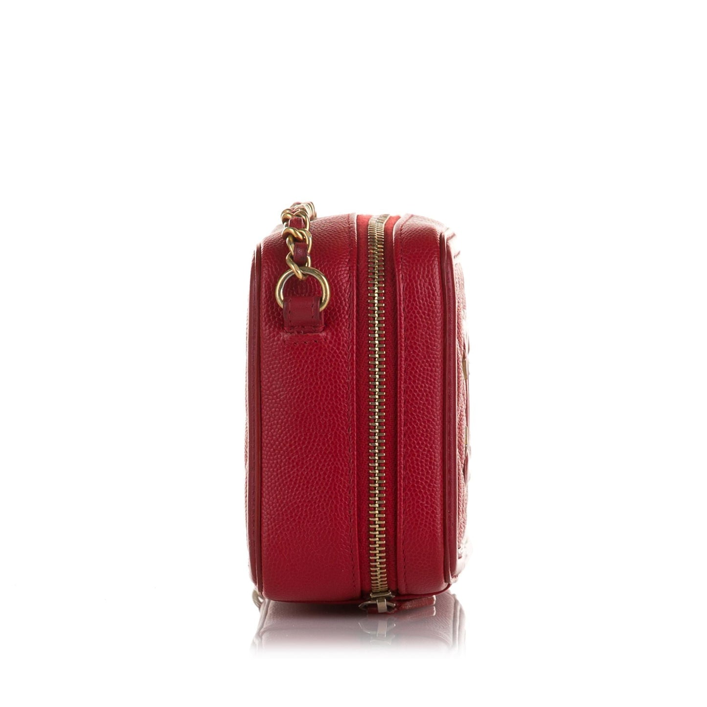 Chanel Mini CC Filigree Caviar Vanity Case (SHG-qVsozO)